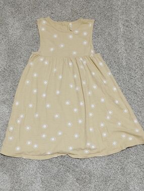 Rylee + Cru Cream Sleeveless Sunprint Casual Dress
